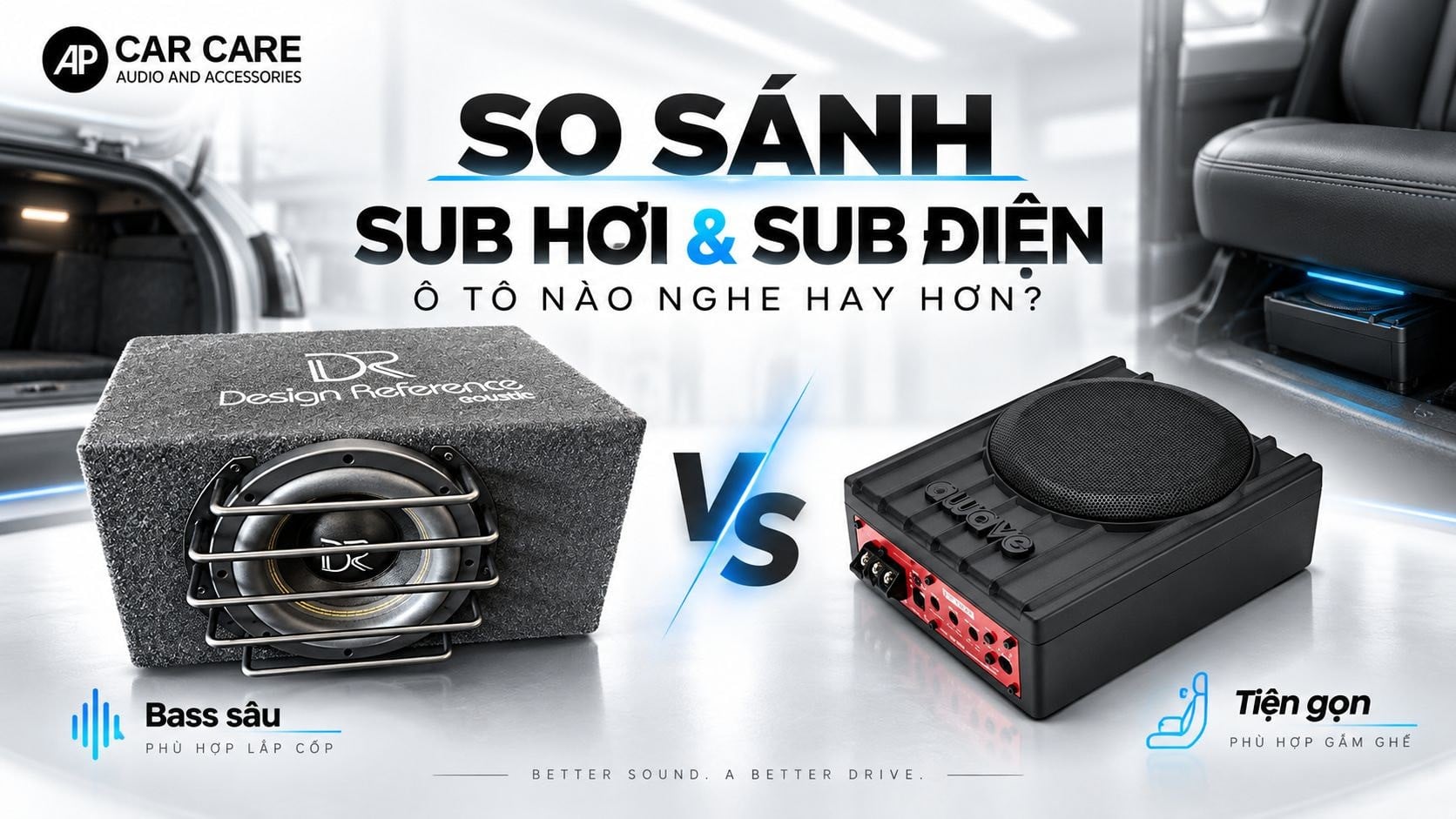 Loa sub hơi và sub điện ô tô cái nào nghe hay hơn