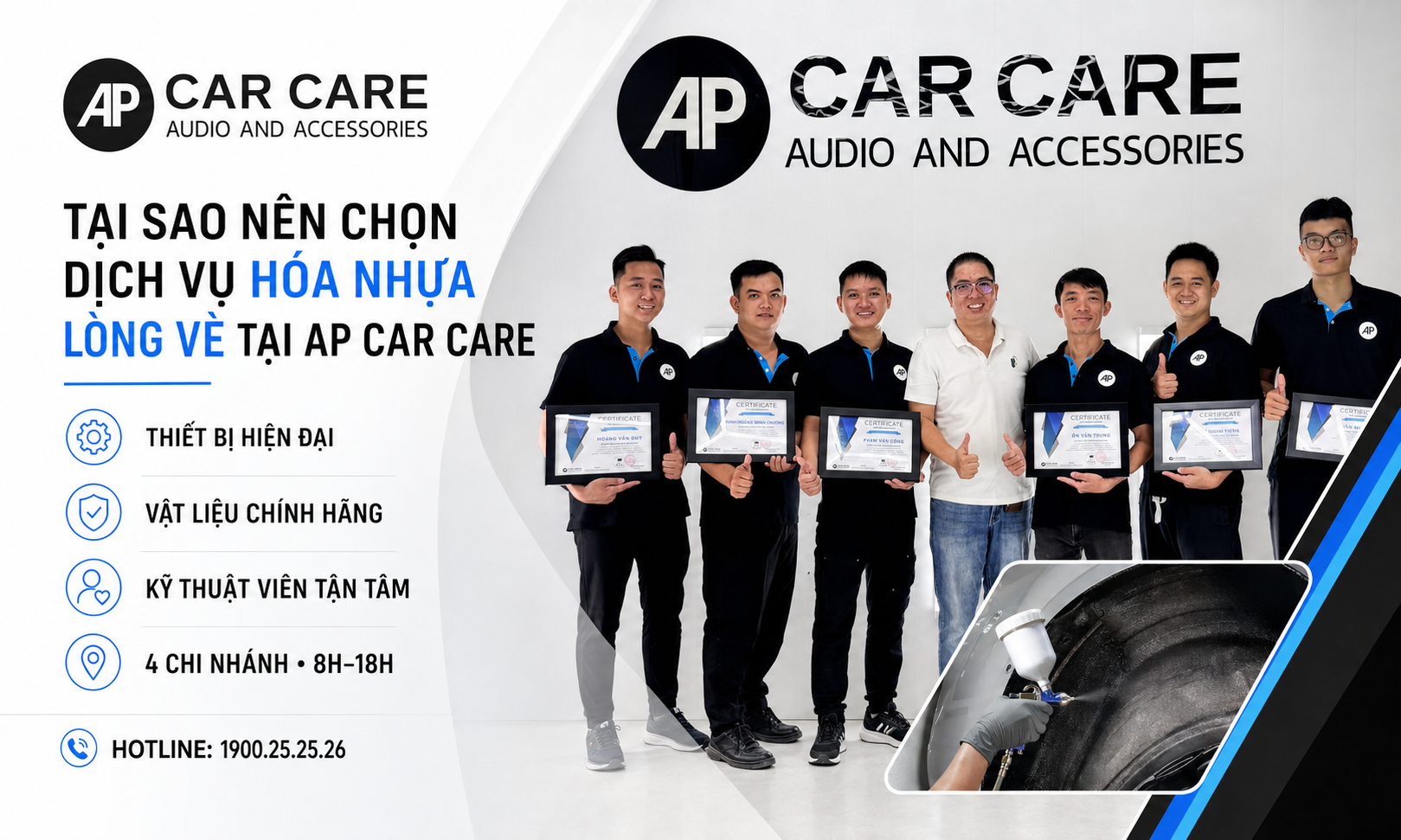 Tại sao nên chọn dịch vụ hóa nhựa lòng vè tại CARZIP?