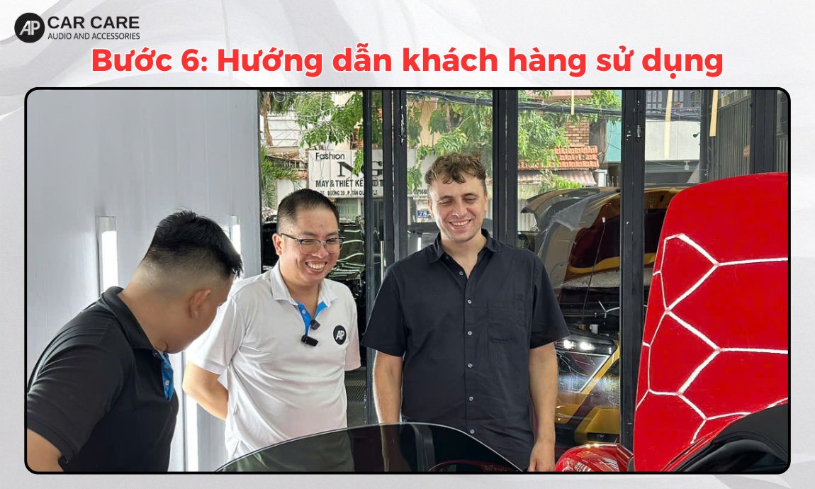 Quy trình tẩy ố kính lái xe ô tô chuyên nghiệp, chuẩn detailing tại AP Car Care