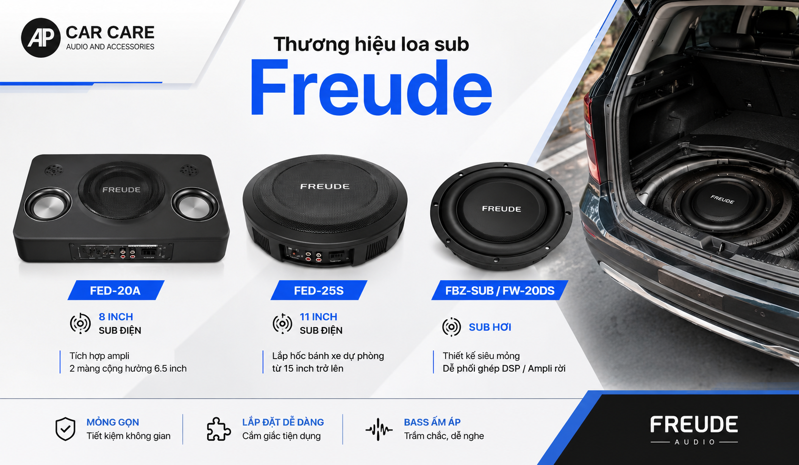 Thương hiệu loa sub Freude