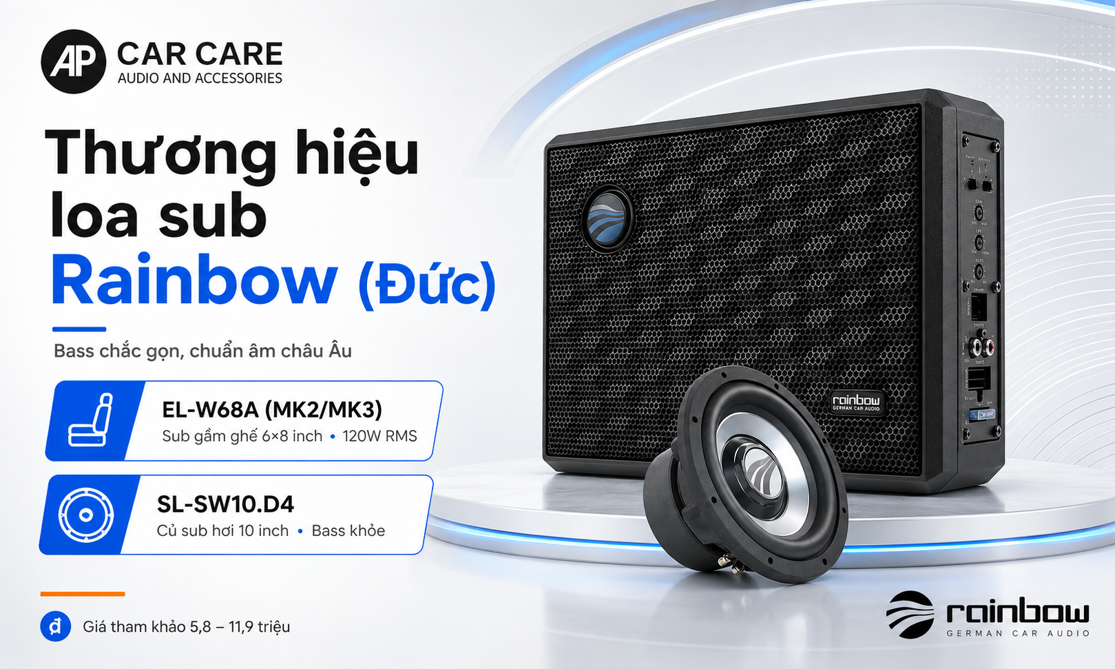 Thương hiệu loa sub Rainbow (Đức)
