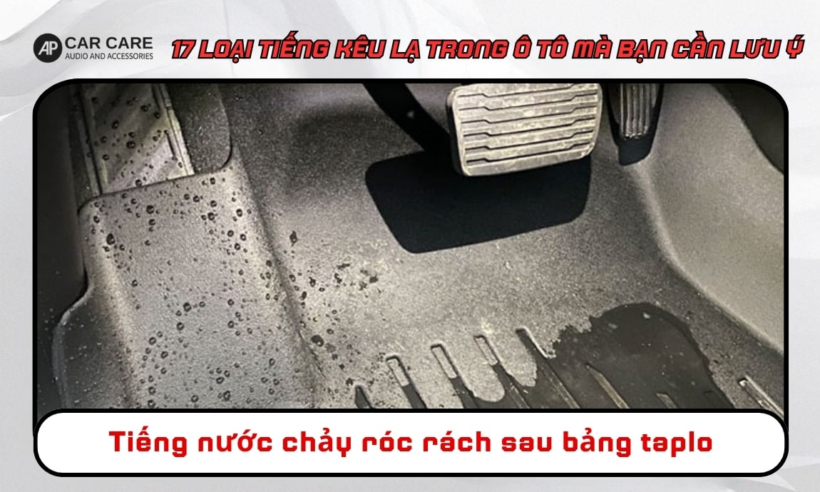 Tiếng nước chảy róc rách sau bảng taplo