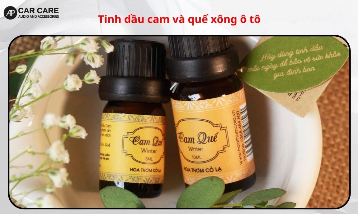 Tinh dầu cam và quế