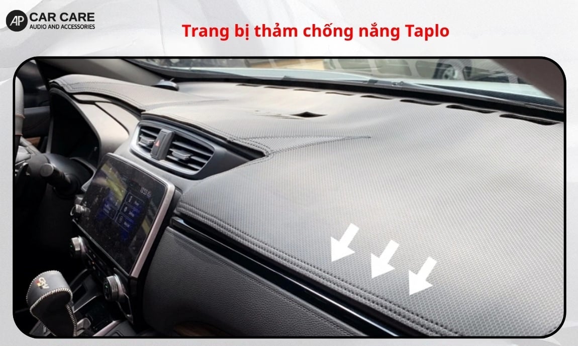 Trang bị thảm chống nắng taplo