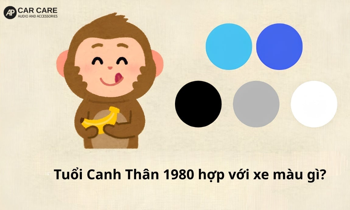 Tuổi Canh Thân 1980 hợp với xe màu gì?