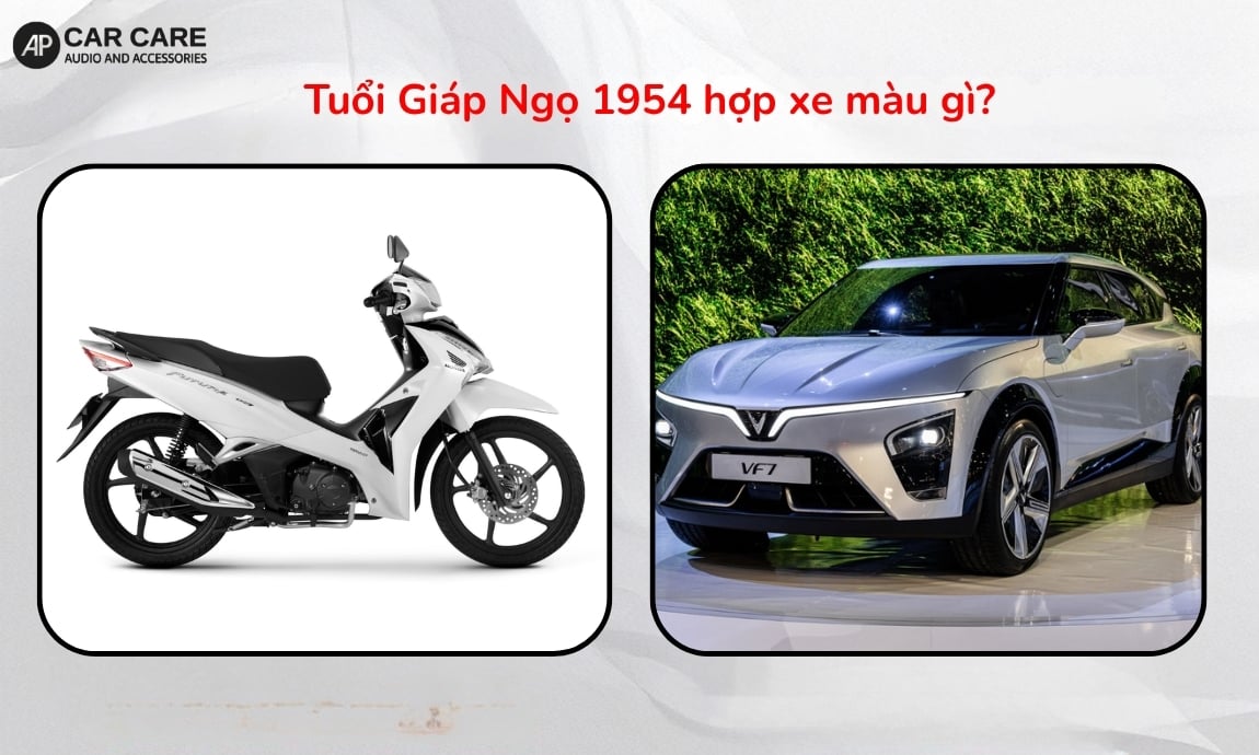 Tuổi Giáp Ngọ 1954 hợp xe màu gì?