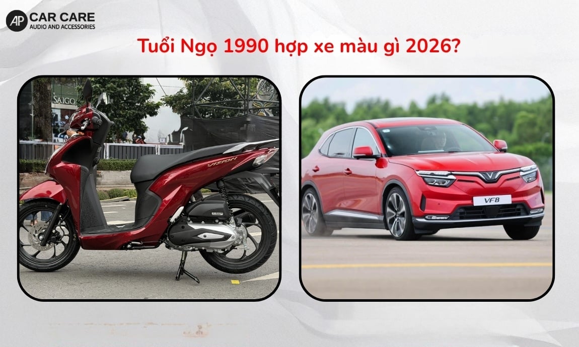 Tuổi Ngọ 1990 hợp xe màu gì 2026?
