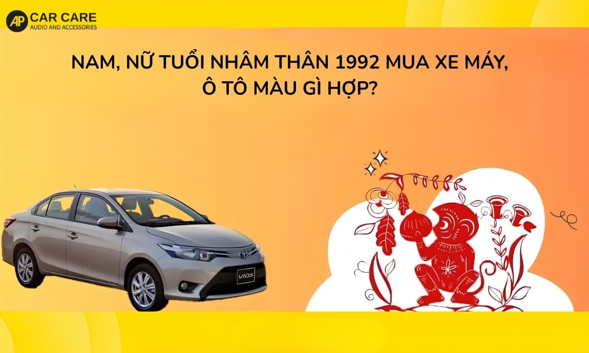 Tuổi Nhâm Thân 1992 hợp với xe màu gì?