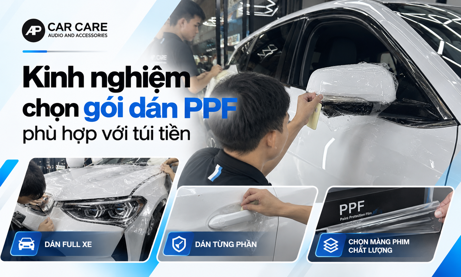 Kinh nghiệm chọn gói dán PPF phù hợp với túi tiền