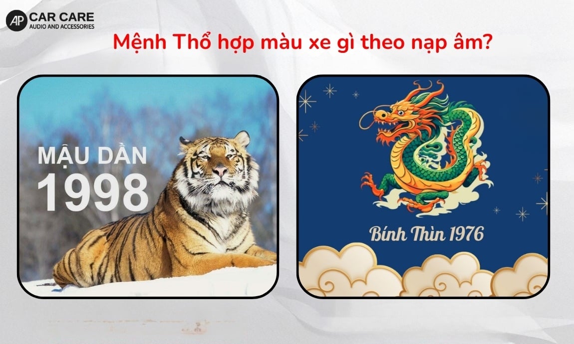 Mệnh Thổ hợp màu xe gì theo nạp âm