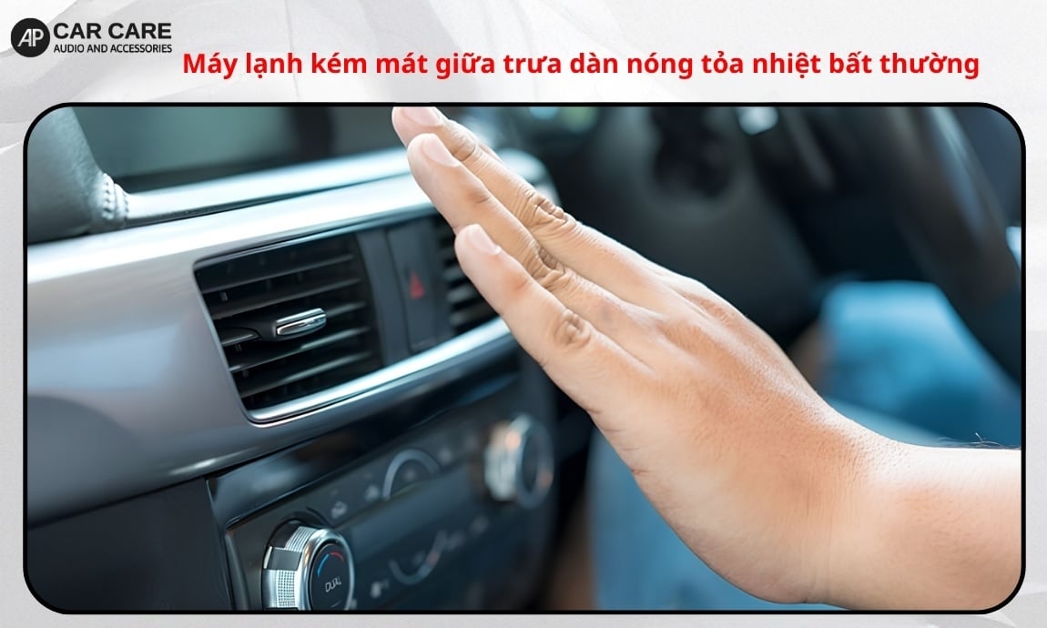Máy lạnh kém mát giữa trưa, dàn nóng tỏa nhiệt bất thường