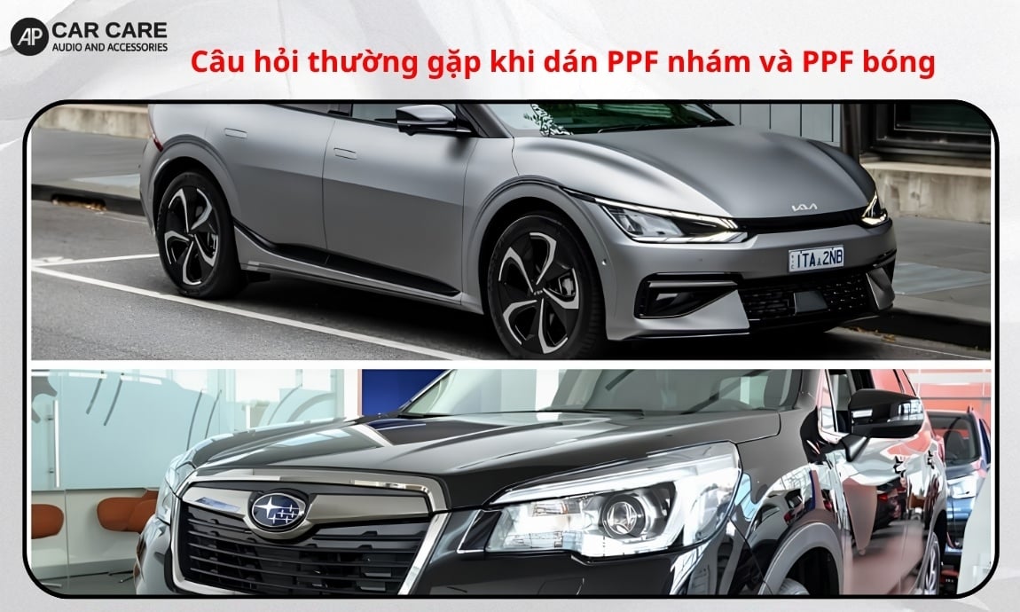Câu hỏi thường gặp khi dán PPF nhám và PPF bóng