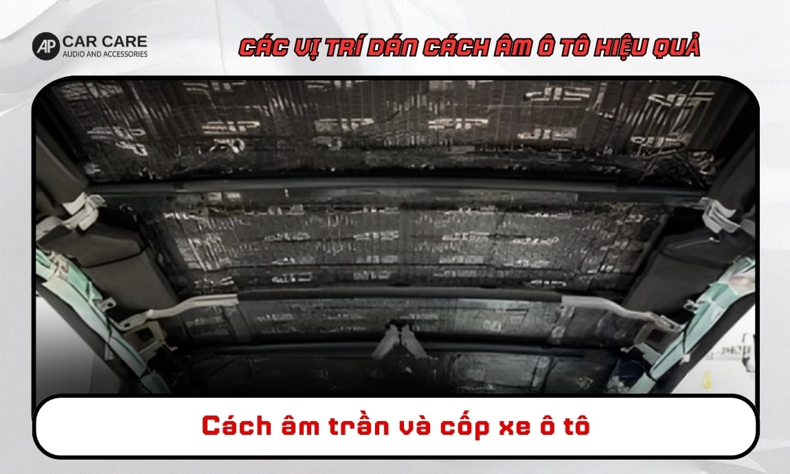 Cách âm trần và cốp xe ô tô