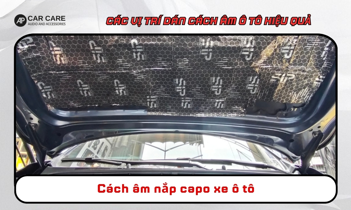 Cách âm nắp capo xe ô tô