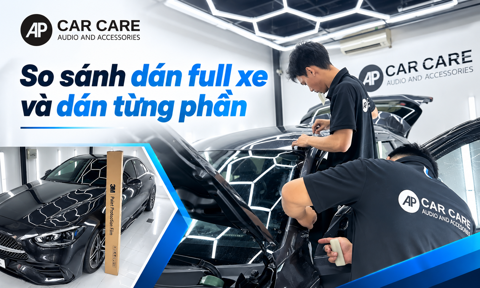 So sánh dán full xe và dán từng phần khác nhau thế nào