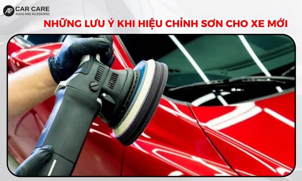 Những lưu ý kỹ thuật khi hiệu chỉnh sơn cho xe mới