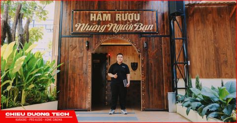 Công trình lắp đặt âm thanh hầm rượu 6 phòng VIP nhà hàng Những Người Bạn tại Vinhome Grand Park Quận 9