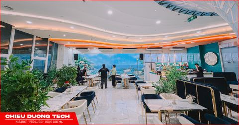 Công trình lắp đặt âm thanh nhà hàng & cafe phòng trà Wondersea tại sân bay Tân Sơn Nhất