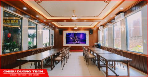 Phòng VIP nhà hàng và sân khấu hội trường nên chọn các giải pháp âm thanh từ Proel