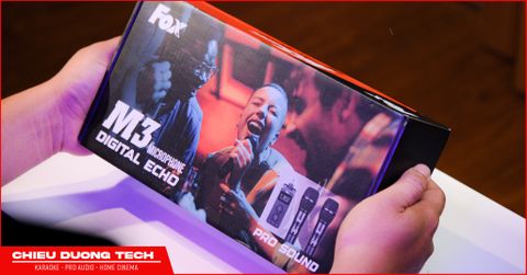 FOX M3 - Micro không dây Karaoke với DSP hiện đại và tập trung tối ưu tốt nhất cho giọng hát