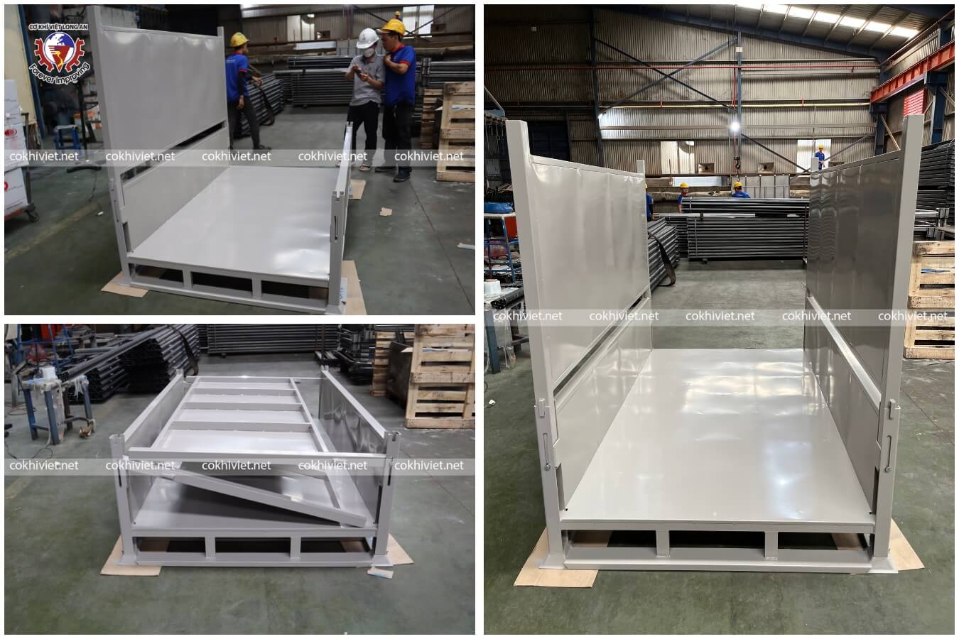 pallet sắt xếp chồng