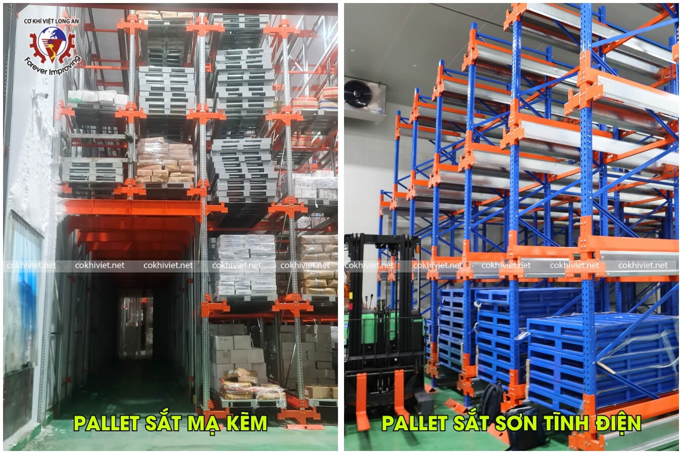 pallet sắt kho lạnh