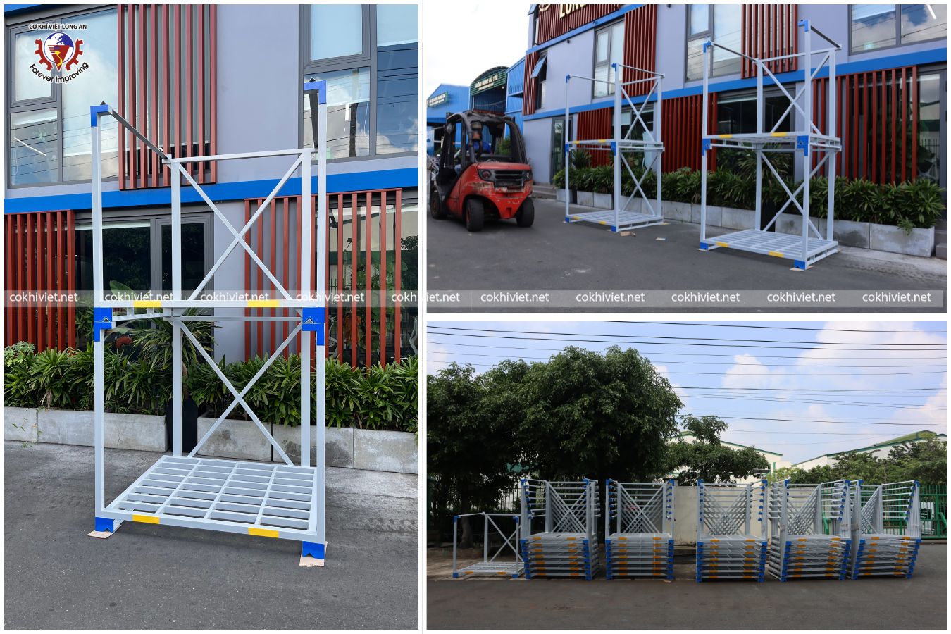 pallet sắt xếp chồng xu&ocirc;i