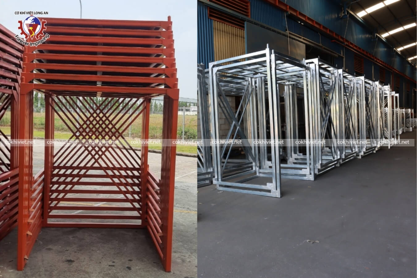 pallet sắt xếp chồng ngược