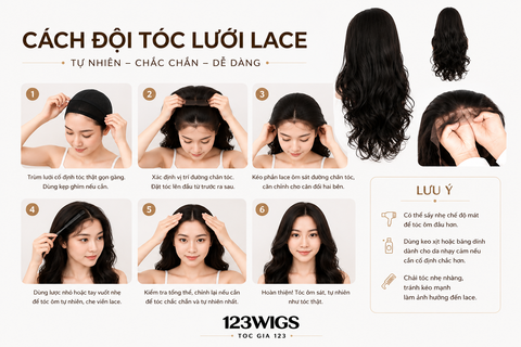 Cách đội TÓC LƯỚI LACE