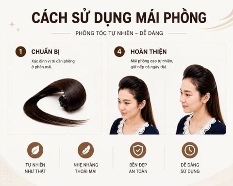Cách sử dụng mái phồng