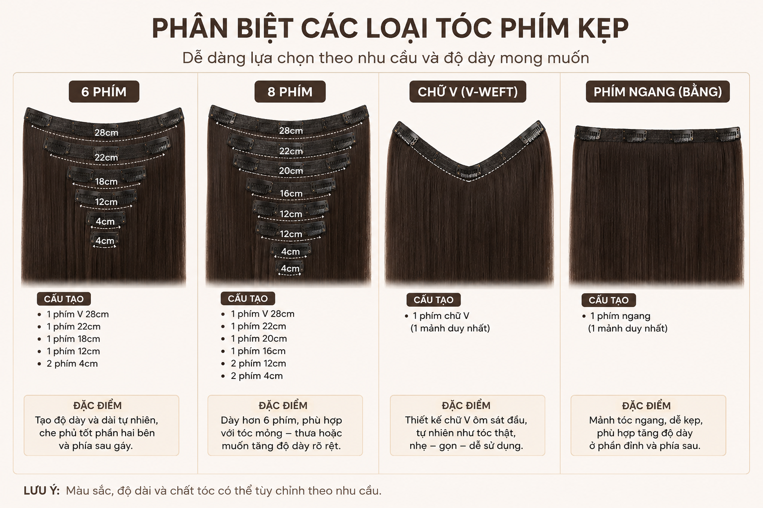 Phân biệt các loại phím kẹp
