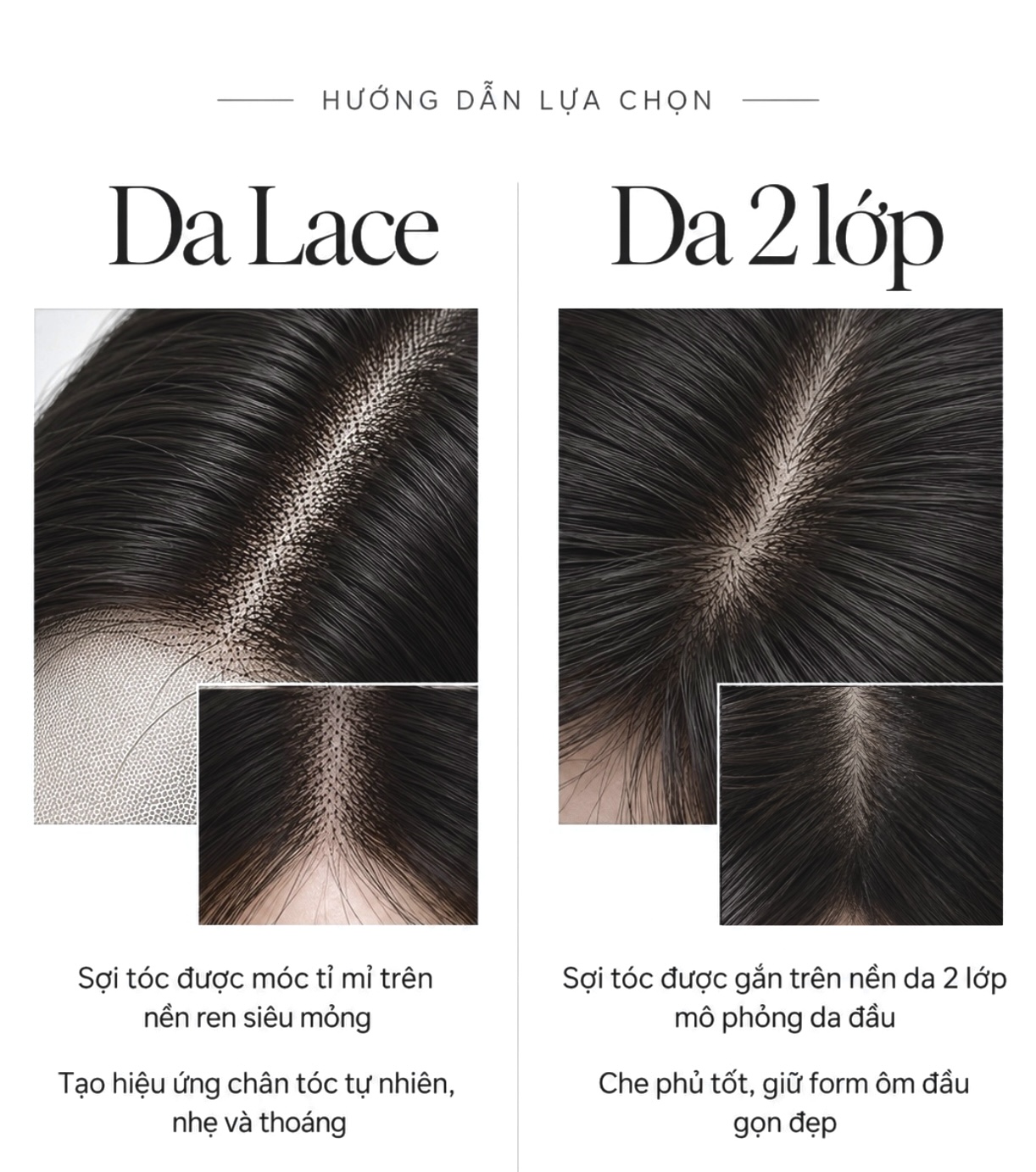 So sánh nền lace và da 2 lớp
