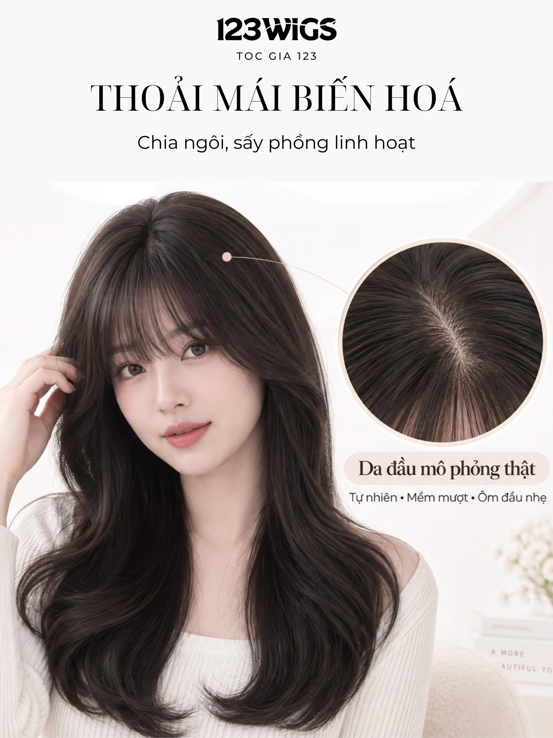 Vùng ngôi mô phỏng da đầu của tóc tơ