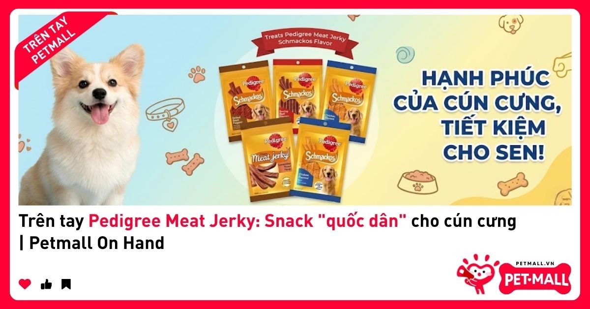 Trên tay Pedigree Meat Jerky: Snack 