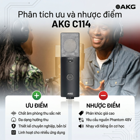 Có nên mua Micro Condenser C114 không? Phân tích ưu và nhược điểm chi tiết nhất