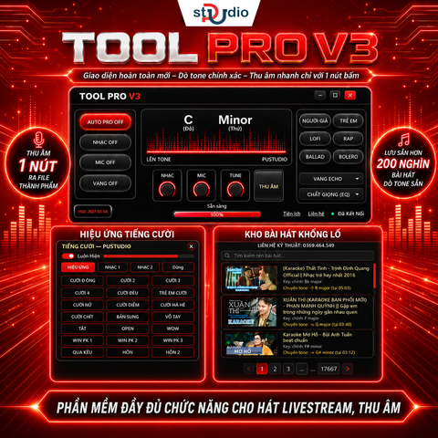 Cài Đặt ToolPro Hát Live Tự Động | AutoTune, Dò Tone Nhanh