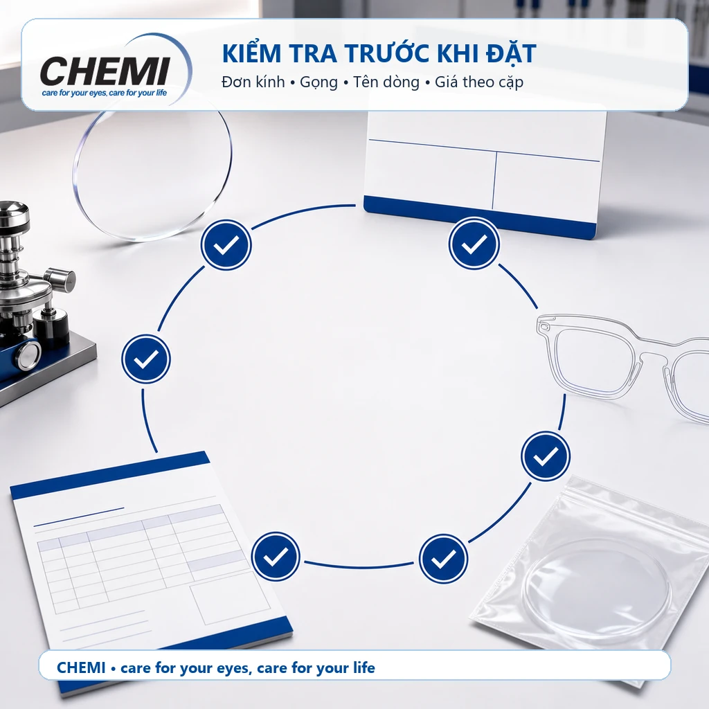 Sáu mục cần kiểm tra trên báo giá tròng Chemi