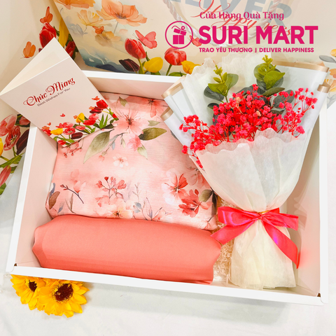 🎁 Combo Quà Tặng Áo Dài + Hoa Sáp Cao Cấp – Món Quà Sang Trọng, Ý Nghĩa Cho Mọi Dịp