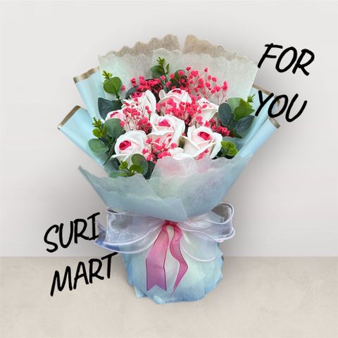 🌸 SALE SẬP SÀN – HOA SÁP RỰC RỠ ĐỦ MÀU KÈM TÚI NHỰA TRONG SUỐT – SURIMART 🌸