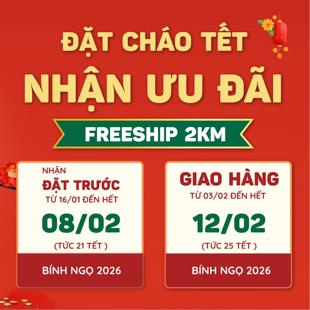 Combo cháo Tết cho bé: Tết về quê bé vẫn ăn ngon như ở nhà