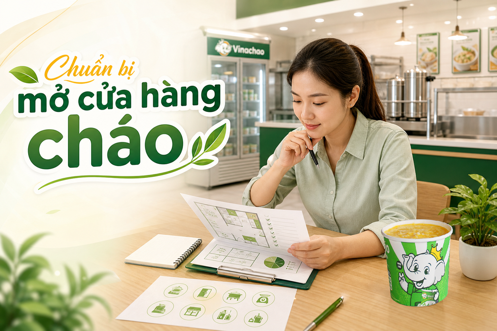 Mở cửa hàng cháo dinh dưỡng cần chuẩn bị những gì trước khi bắt đầu?