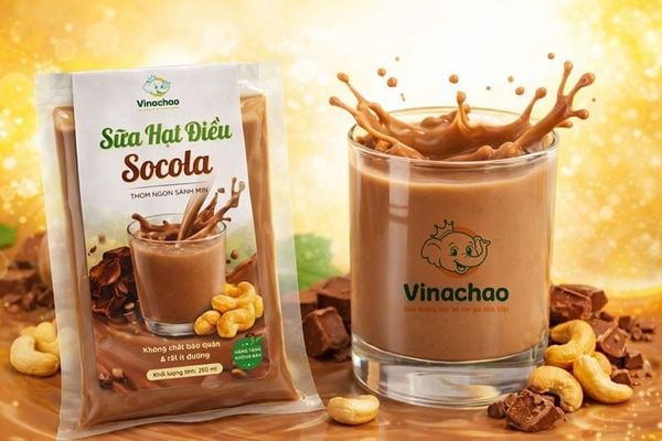 Sữa hạt nguyên chất Vinachao cho bé từ 4 tuổi và cả gia đình.