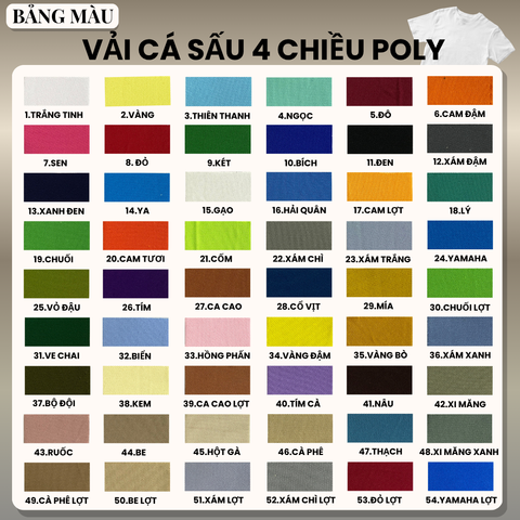 Bật mí cách chọn bảng màu áo thun đồng phục