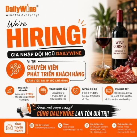 DAILYWINE TUYỂN DỤNG CHUYÊN VIÊN PHÁT TRIỂN KHÁCH HÀNG TẠI TP.HỒ CHÍ MINH
