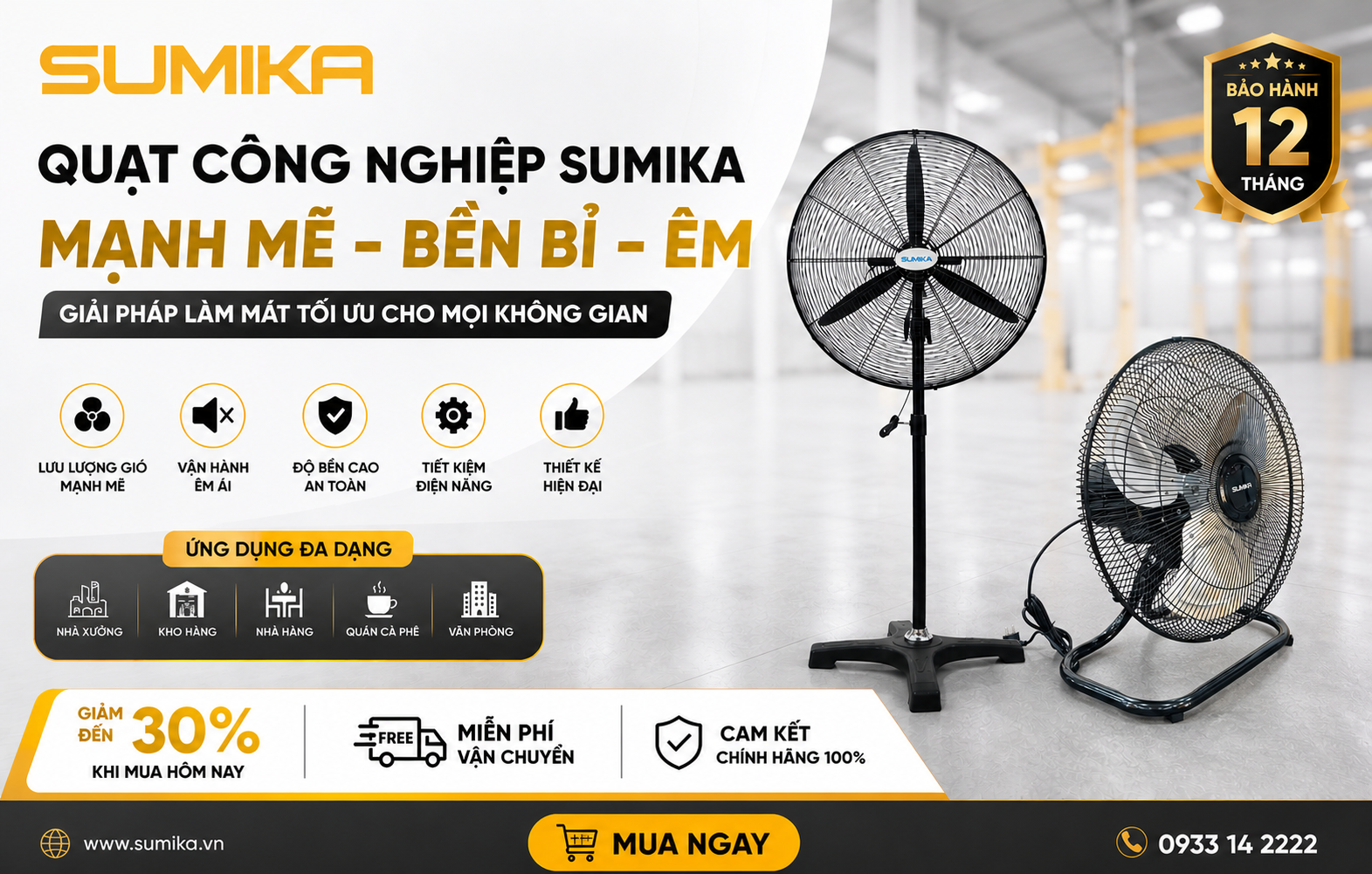 Quạt công nghiệp & Máy làm mát