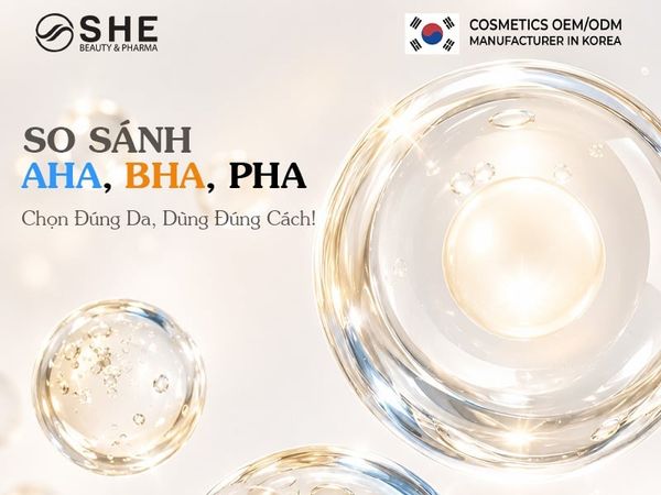 so sánh AHA BHA PHA