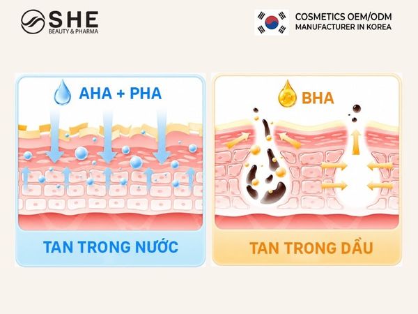 so sánh AHA BHA PHA