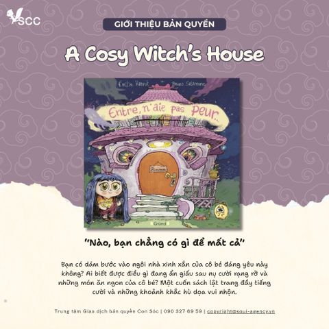 Bản quyền sách thiếu nhi A Cosy Witch’s House – Sách lật trang vui nhộn cho trẻ em