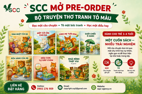 PRE-ORDER TRUYỆN THƠ TRANH TÔ MÀU “NHÀ MÌNH THẬT VUI”