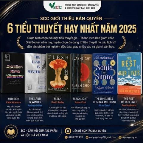 6 tiểu thuyết nổi bật trong shortlist Booker Prize 2025